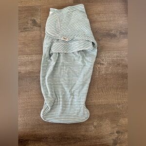 Green white Striped baby Pajamas sleep sack swaddle new size small medium